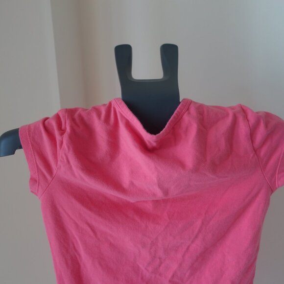 Everday Wear Pink V-Neck Short Sleeve T-Shirt 43-0049 Size M - Picture 7 of 13